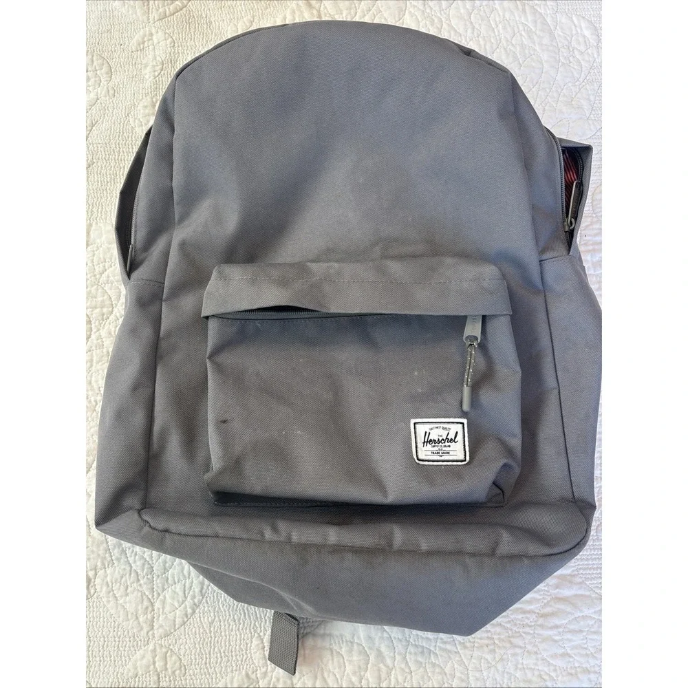 Herschel Supply Co. Brand Standard Gray Logo 2-Pocket Classic Backpack
